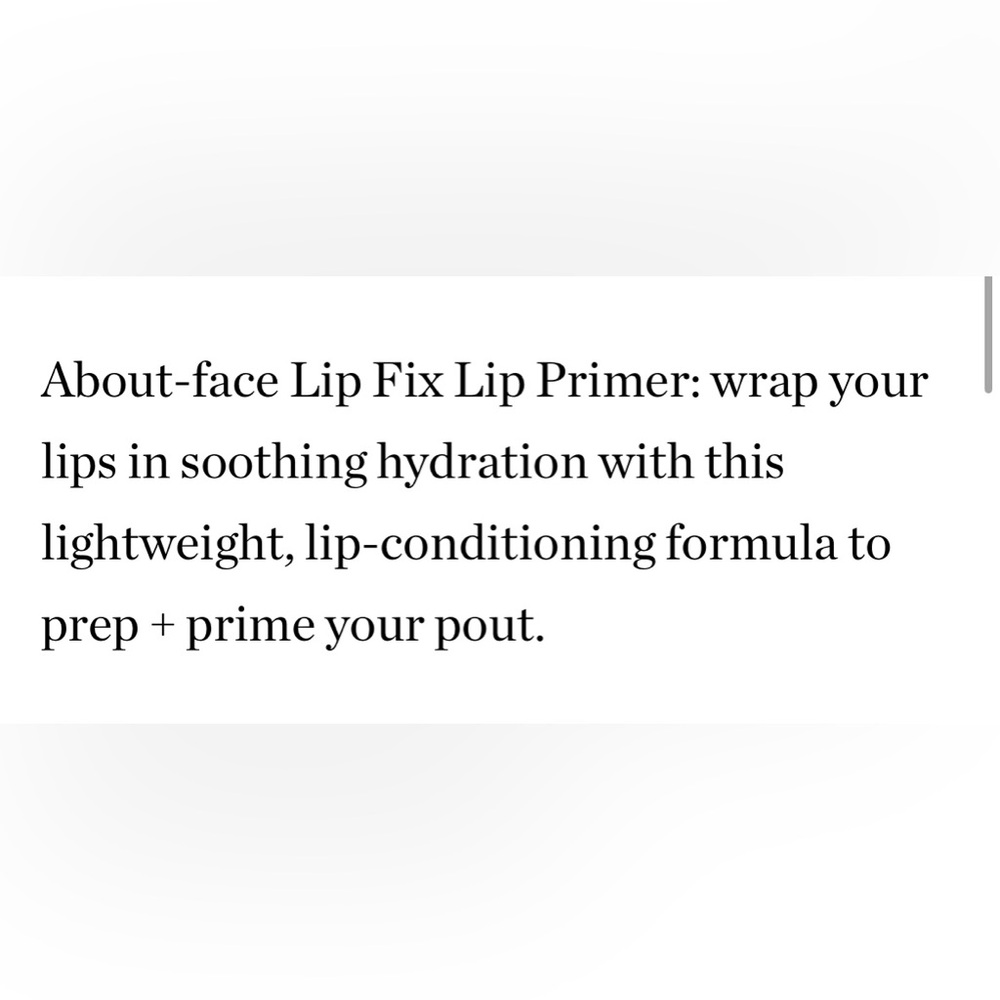 About-face Lip Fix Lip Primer & ABOUT FACE Cherry Pick The Minis For Your Pout - Picture 5 of 10